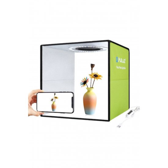 Photo Box Lighted with Multiple Backrounds 30x30x30cm Κωδικός: PU5032G
