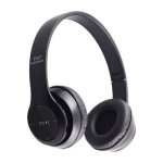 P47 Wireless BT On Ear Headphones Μαύρο