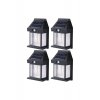 Σετ 4 Ηλιακά Επιτοίχια Φωτιστικά Classic Bulb Type with Motion Sensor