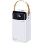 RPP-565 Power Bank 60000mAh 22,5W με 2 θύρες USB-A και θύρα USB-C Quick Charge 3.0 Λευκό