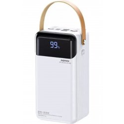 RPP-565 Power Bank 60000mAh 22,5W με 2 θύρες USB-A και θύρα USB-C Quick Charge 3.0 Λευκό
