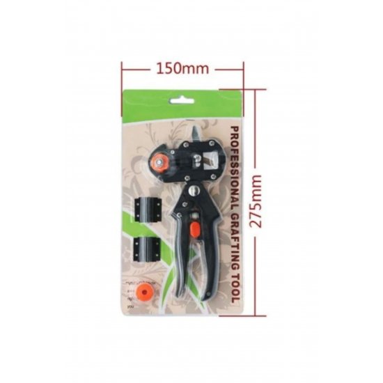 Professional Grafting Scissors for Trees and Vines, with 3 Interchangeable Blades (V, U, Ω)
