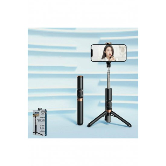 P11 Selfie Stick Τρίποδο κινητού τηλεφώνου Bluetooth Μαύρο