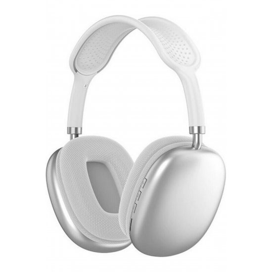 P9 Bluetooth ασύρματα ακουστικά Over Ear με 5 ώρες λειτουργίας Silver