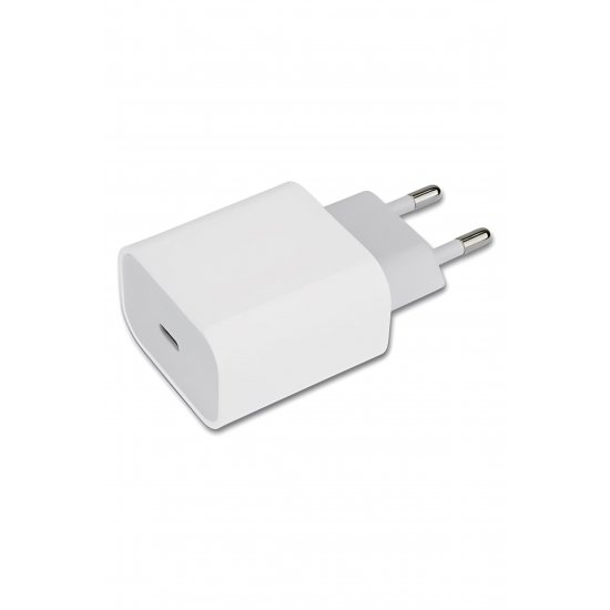 Φορτιστής τοίχου Fast Charge 25W, USB‑C PD, Λευκό, Συμβατό με μοντέρνα τηλέφωνα και gadgets