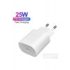 Φορτιστής τοίχου Fast Charge 25W, USB‑C PD, Λευκό, Συμβατό με μοντέρνα τηλέφωνα και gadgets