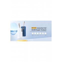 RPP-506 Power Bank 30000mAh 22,5W με 2 θύρες USB-C Μπλε