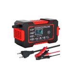 Έξυπνος φορτιστής μπαταρίας αυτοκινήτου 12V με παλμική επισκευή, οθόνη LCD και γρήγορη φόρτιση