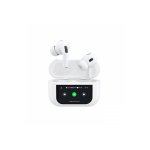 Handsfree Μπλεtooth U19 Display, TWS, Alb