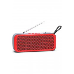 Ηχείο L8 Bluetooth 10W με ραδιόφωνο και διάρκεια ζωής μπαταρίας έως 4 ώρες Κόκκινο