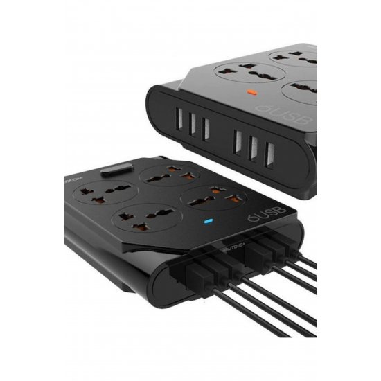 KH-63Y Πολύπριζο 4 θέσεων με 6 USB-A και καλώδιο 1,5 m KH-63Y Πολύπριζο 4 θέσεων με 6 USB-A και καλώδιο 1,5 m