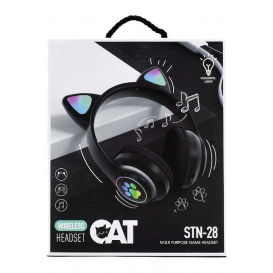 Cat STN28 Wireless / Wired On Ear ακουστικά με ραδιόφωνο με 5 ώρες λειτουργίας Μαύρο Cat STN28 Wireless / Wired On Ear ακουστικά με ραδιόφωνο με 5 ώρες λειτουργίας Μαύρο