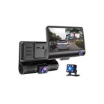 Werstil Triple Car Camera 3-Channel | Εμπρός, Εσωτερικό, Πίσω | 1080 P, Γωνία 140°, Ανίχνευση κίνησης,