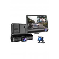 Werstil Triple Car Camera 3-Channel | Εμπρός, Εσωτερικό, Πίσω | 1080 P, Γωνία 140°, Ανίχνευση κίνησης,