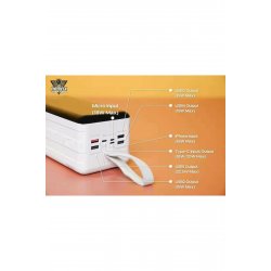 RPP-291 Power Bank 80000mAh 22,5W με 2 θύρες USB-A και USB-C Port Power Delivery White