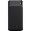 P6K Power Bank 20000mAh με 2 θύρες USB-A Μαύρη
