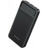 P6K Power Bank 20000mAh με 2 θύρες USB-A Μαύρη