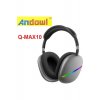 Q-MAX10 Bluetooth ασύρματα ακουστικά πάνω από το αυτί με ραδιόφωνο με 12 ώρες λειτουργίας γκρι