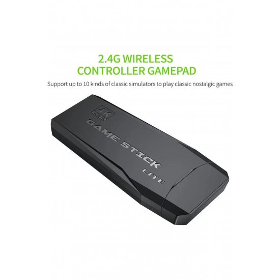 Ρετρό κονσόλα παιχνιδιών HDMI Stick με 2 ασύρματα χειριστήρια, προεγκατεστημένα παιχνίδια, σύνδεση τηλεόρασης