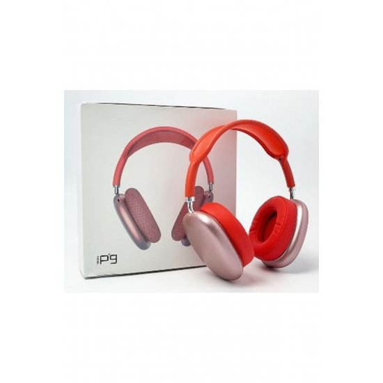 P9 Bluetooth ασύρματα ακουστικά Over Ear με 5 ώρες λειτουργίας Κόκκινο