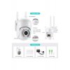 Κάμερα ασφαλείας wifi 4K 360° – έξυπνη επιτήρηση εσωτερικού/εξωτερικού χώρου