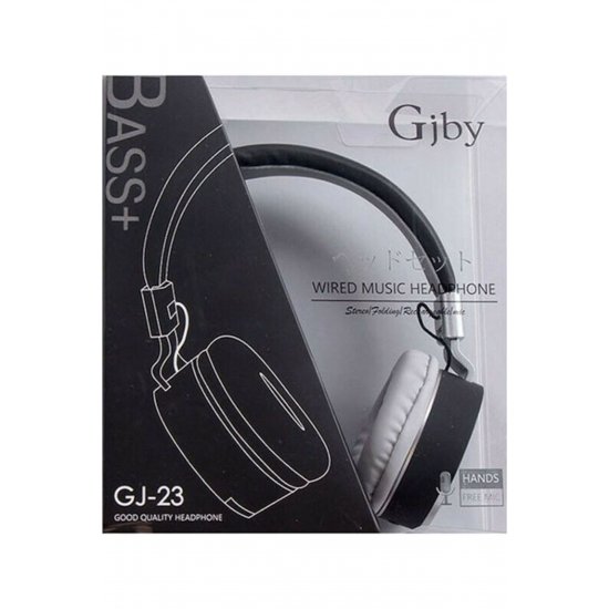 Ακουστικά GJ-23 Wireless / Wired On Ear Μαύρα