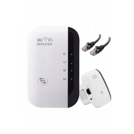 Ενισχυτής σήματος ασύρματου δικτύου, 300 Mbps, εμβέλεια 100m, 220/240V, 6,5x8x5 cm, λευκό