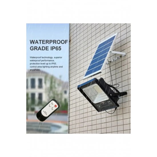 Ηλιακός προβολέας 200w LED Jortan, με τηλεχειριστήριο, αισθητήρα κίνησης, αισθητήρα φωτός