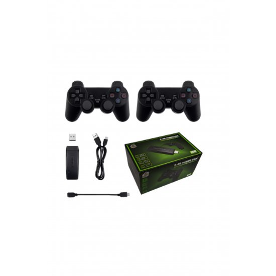 M8 HDMI Game Console Stick, 2 ασύρματα χειριστήρια, έξοδος 4K, συσκευή παιχνιδιού Plug & Play, 64 GB