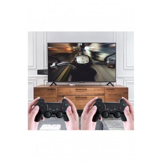 M8 HDMI Game Console Stick, 2 ασύρματα χειριστήρια, έξοδος 4K, συσκευή παιχνιδιού Plug & Play, 64 GB