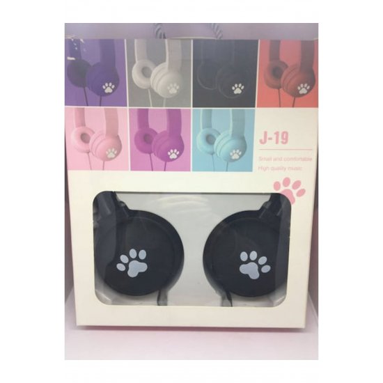 J-19 Kids' On Ear Headphones Μαύρα