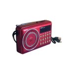 H022UR Φορητό ραδιόφωνο Επαναφορτιζόμενο με USB Red