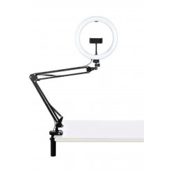 Δαχτυλίδι LED Φωτιστικό δαχτυλιδιού 26cm Με Επιτραπέζια Βάση Και Βάση Κινητού Κωδικός: PKT3090B