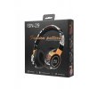 SN-29 Bluetooth ασύρματα ακουστικά πάνω από το αυτί Graffiti Μαύρο
