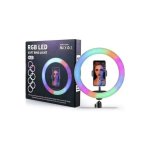 Mj-36 36cm RGB Φωτιστικό δαχτυλιδιού LED Τρίποδα δαπέδου Βάση κινητού τηλεφώνου 14 ίντσες Κωδικός: 14369