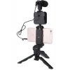 Κάμερα Τηλέφωνο Τρίποδος Led Light Μικρόφωνο – Vlogging Video Kit Ay-49