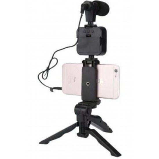Κάμερα Τηλέφωνο Τρίποδος Led Light Μικρόφωνο – Vlogging Video Kit Ay-49
