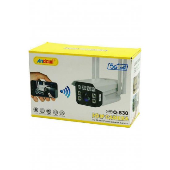 Q-S30 IP κάμερα επιτήρησης Wi-Fi/4G Full HD 1080p Αδιάβροχη με φακό 3,6 mm