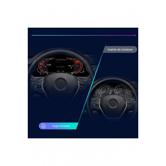 Ceas de Bord Digital, Full HD, Οθόνη 12.3, Seria 1/2/3/4/5/6/7/X1/X2/X3/X4/X5/X6,Plug&Play,4 Moduri Ceas de Bord Digital, Full HD, Οθόνη 12.3, Seria 1/2/3/4/5/6/7/X1/X2/X3/X4/X5/X6,Plug&Play,4 Moduri