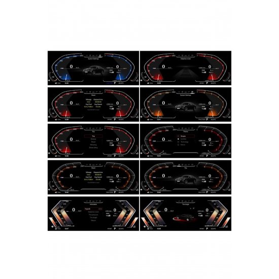 Ceas de Bord Digital, Full HD, Οθόνη 12.3, Seria 1/2/3/4/5/6/7/X1/X2/X3/X4/X5/X6,Plug&Play,4 Moduri Ceas de Bord Digital, Full HD, Οθόνη 12.3, Seria 1/2/3/4/5/6/7/X1/X2/X3/X4/X5/X6,Plug&Play,4 Moduri