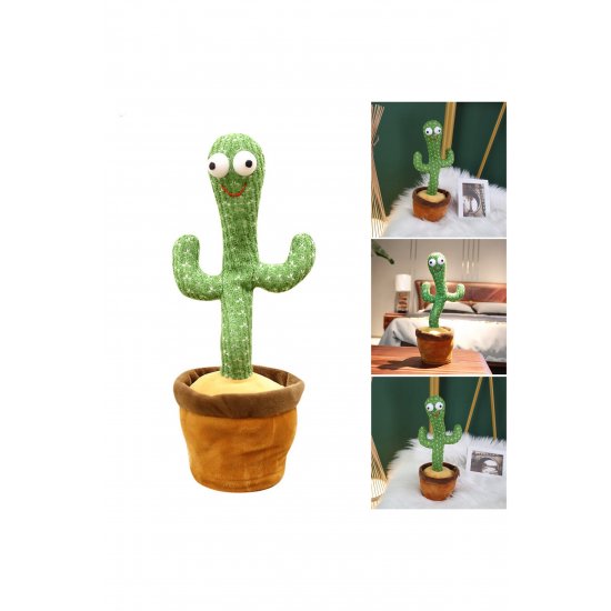 ® Παιχνίδι Dancing Cactus Plus, Διαδραστικό, Επαναφορτιζόμενο με Μπαταρία, 33 cm, Πράσινο ® Παιχνίδι Dancing Cactus Plus, Διαδραστικό, Επαναφορτιζόμενο με Μπαταρία, 33 cm, Πράσινο