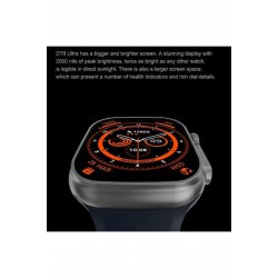 NO.1 Smartwatch DT8 Ultra+ με όργανο παρακολούθησης καρδιακών παλμών (Λευκό)