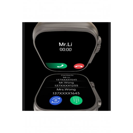 NO.1 Smartwatch DT8 Ultra+ με όργανο παρακολούθησης καρδιακών παλμών (Λευκό)