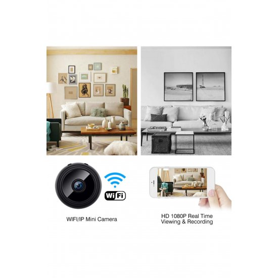 Μίνι ασύρματη Wi-Fi IP κάμερα επιτήρηση HD 1080p