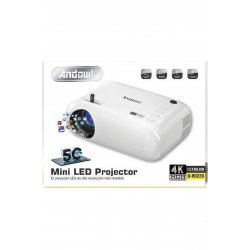 Μίνι προβολέας Qhd220 DLP LED Λάμπα με ενσωματωμένα ηχεία Q-HD220