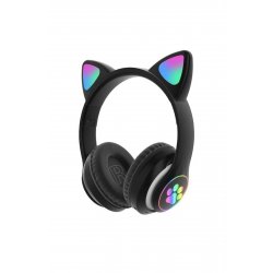 Ασύρματα ακουστικά Cat Ear για παιδιά – Ακουστικά με λαμπερά αυτιά LED, μαλακά πτυσσόμενα ακουστικά