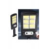 Ηλιακός λαμπτήρας εξωτερικού χώρου 108 LED COB, Αισθητήρας κίνησης, Τηλεχειριστήριο, IP65, 370x115x40 mm, Ψυχρό λευκό