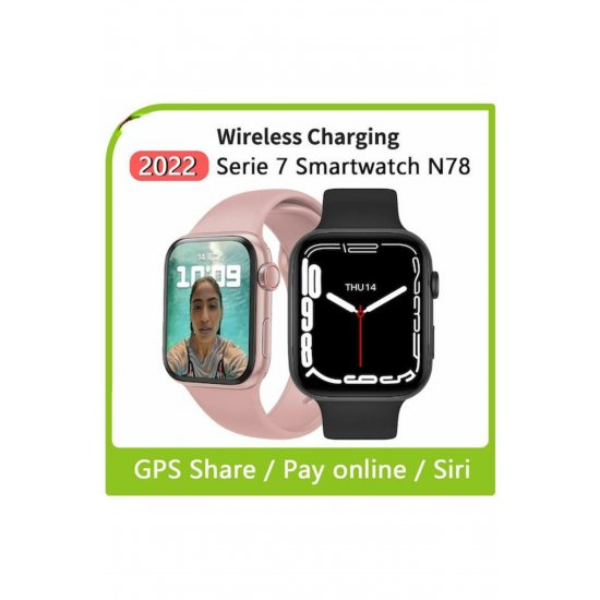 NO.1 N78 Smartwatch με όργανο παρακολούθησης καρδιακών παλμών (ροζ)