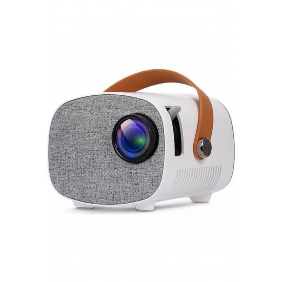 Τυπική λάμπα LCD με ενσωματωμένα ηχεία YG230 Mini Projector Λευκή