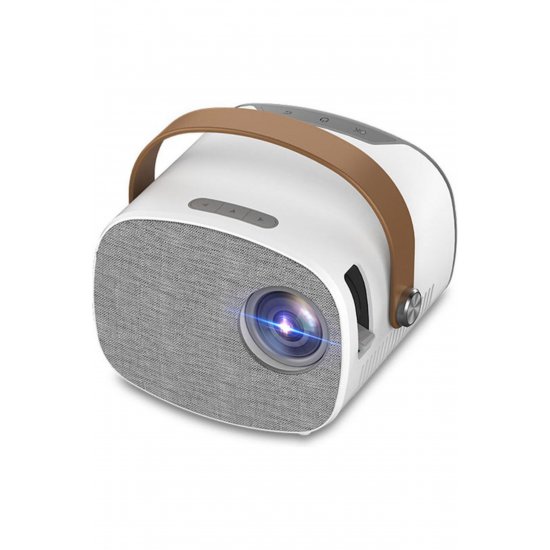 Τυπική λάμπα LCD με ενσωματωμένα ηχεία YG230 Mini Projector Λευκή